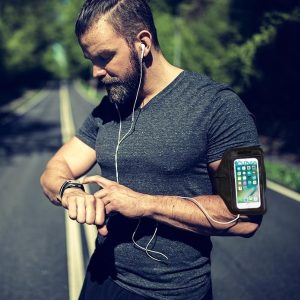 2 Étuis Brassard / Bande Accessoires Pour La Course En Plein Air