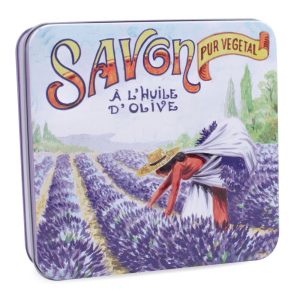 Boite Métal La Cueillette & Savons 4x100g