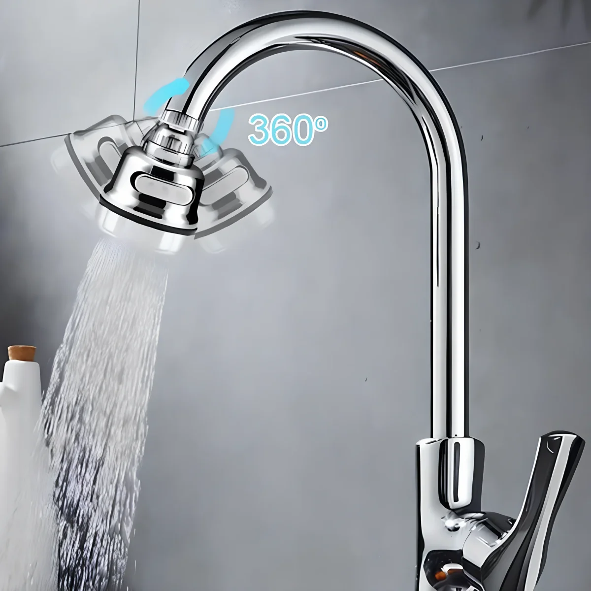 Adaptateur de robinet rotatif 720° anti-éclaboussures – Image 3
