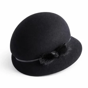 Chapeau Cloche Melon Femme 100% Laine