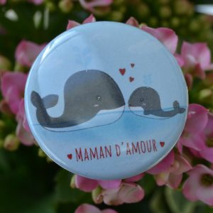 Badge Maman baleine