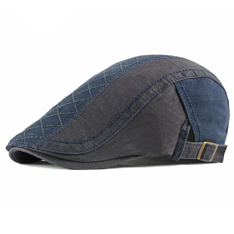 Béret Homme Bicolore en Coton avec Surpiqûres - Duality – Image 7