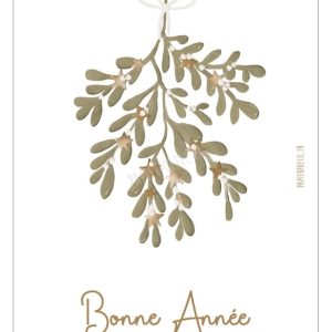 Carte Papier Poetic « Branche de Gui »