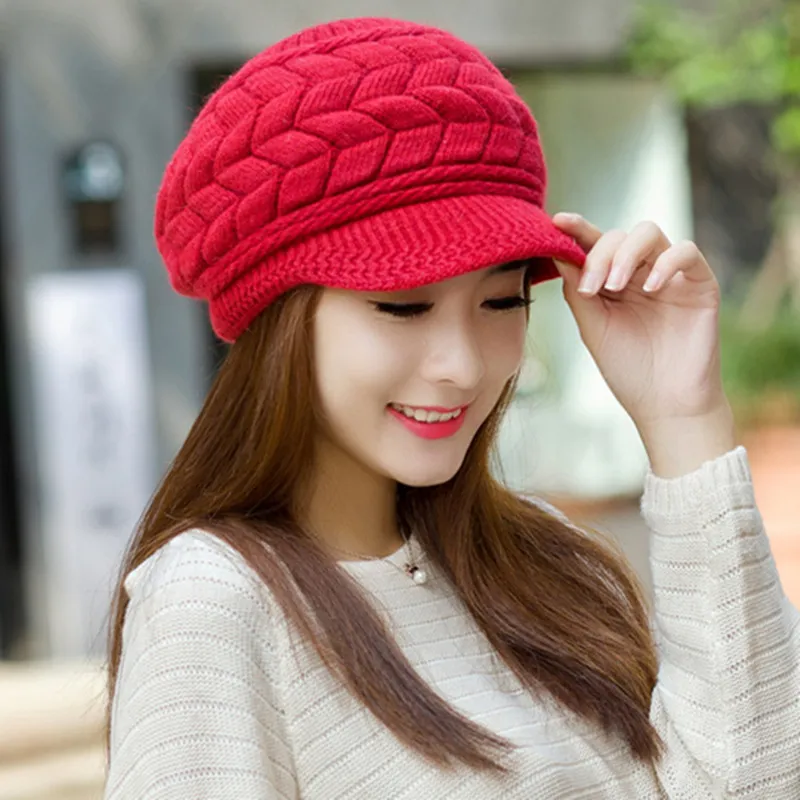 Béret Femme Épais Polaire Hiver – Image 7