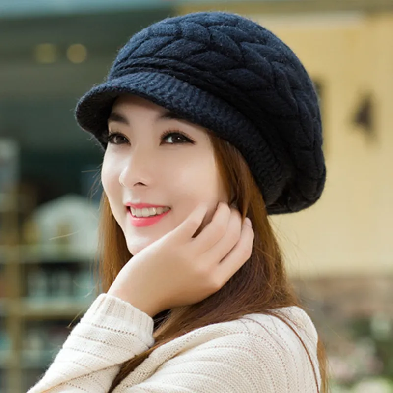 Béret Femme Épais Polaire Hiver – Image 5