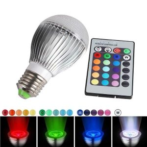 Ampoule LED 16 couleurs avec télécommande – basse conso