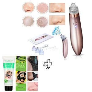 Coffret Beauté :Aspirateur de points noirs + 2 tubes Peel Off mask
