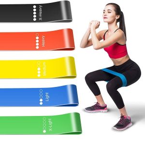 5 Bandes de résistance élastique pour renforcement musculaire