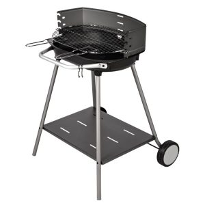 Barbecue charbon KOS fonte, grille chromée réglable SOMAGIC