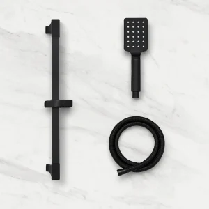 Barre de Douche Extensible Noire