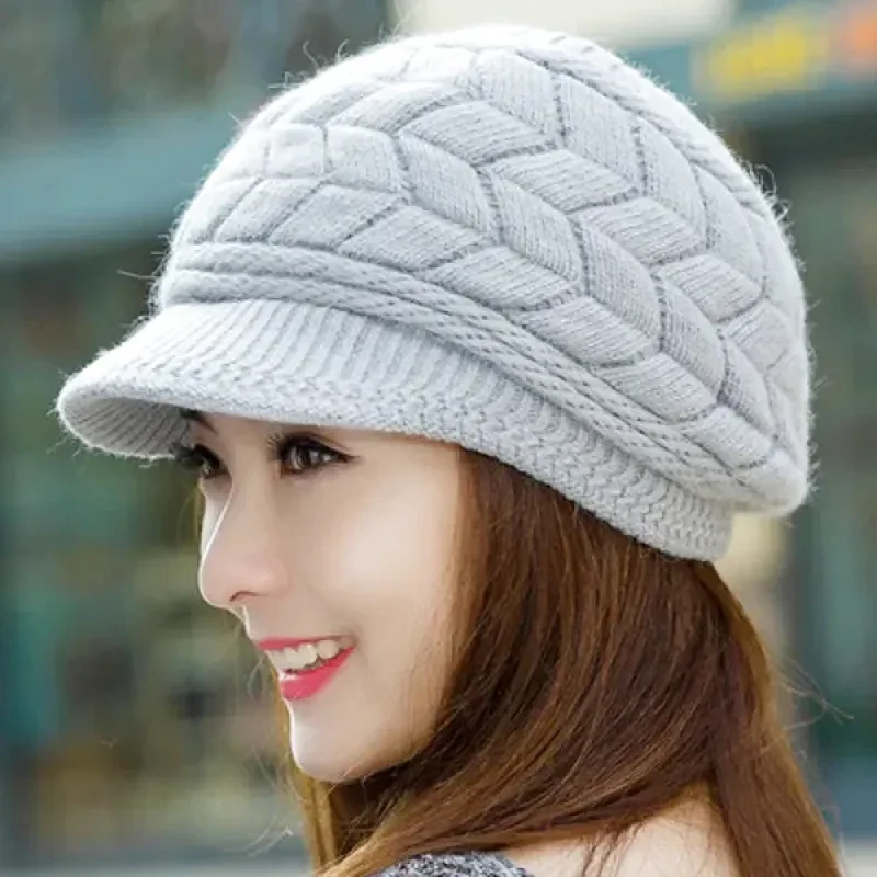 Béret Femme Épais Polaire Hiver – Image 3