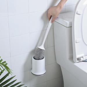 2 Brosses WC, Toilettes Antibactérienne En Silicone TPR