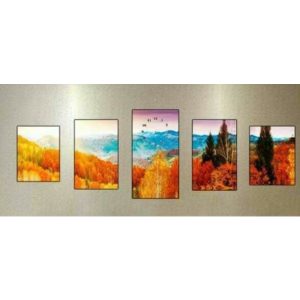 Ensemble De Tableaux Déco Salon “Paysage de montagne”