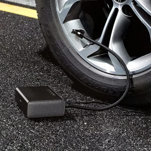 Gonfleur pneus, compresseur d’air portable intelligent LED