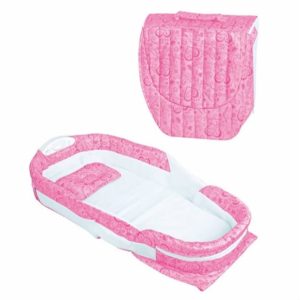 Lit Couffin pour bébés avec Lumière et Music intégrée Rose