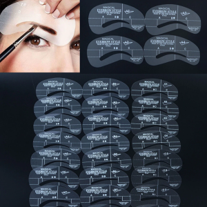 Lot 24 Pochoirs Sourcils Réutilisables – Dessin Parfait