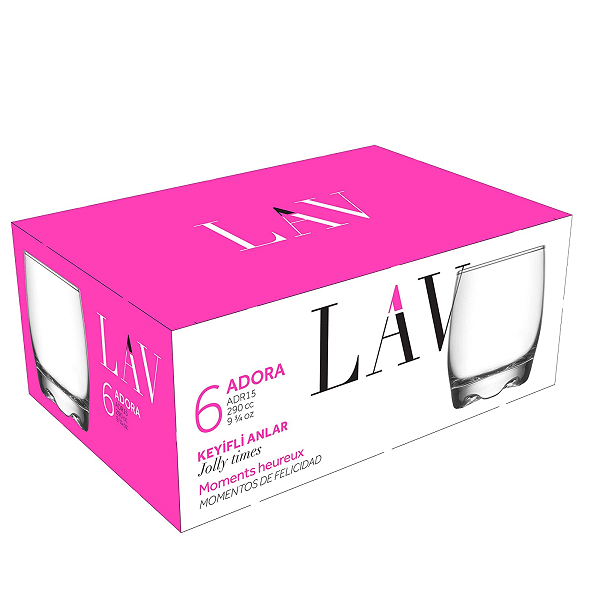 Pack De 6 Verres A Jus , Eau 29cl ADORA – Image 4