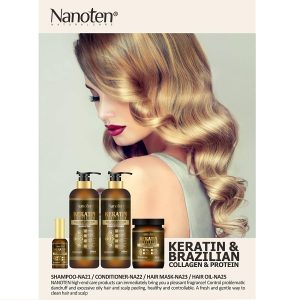 Pack Kératine & Collagen Brésilien : shampoing, masque, huile
